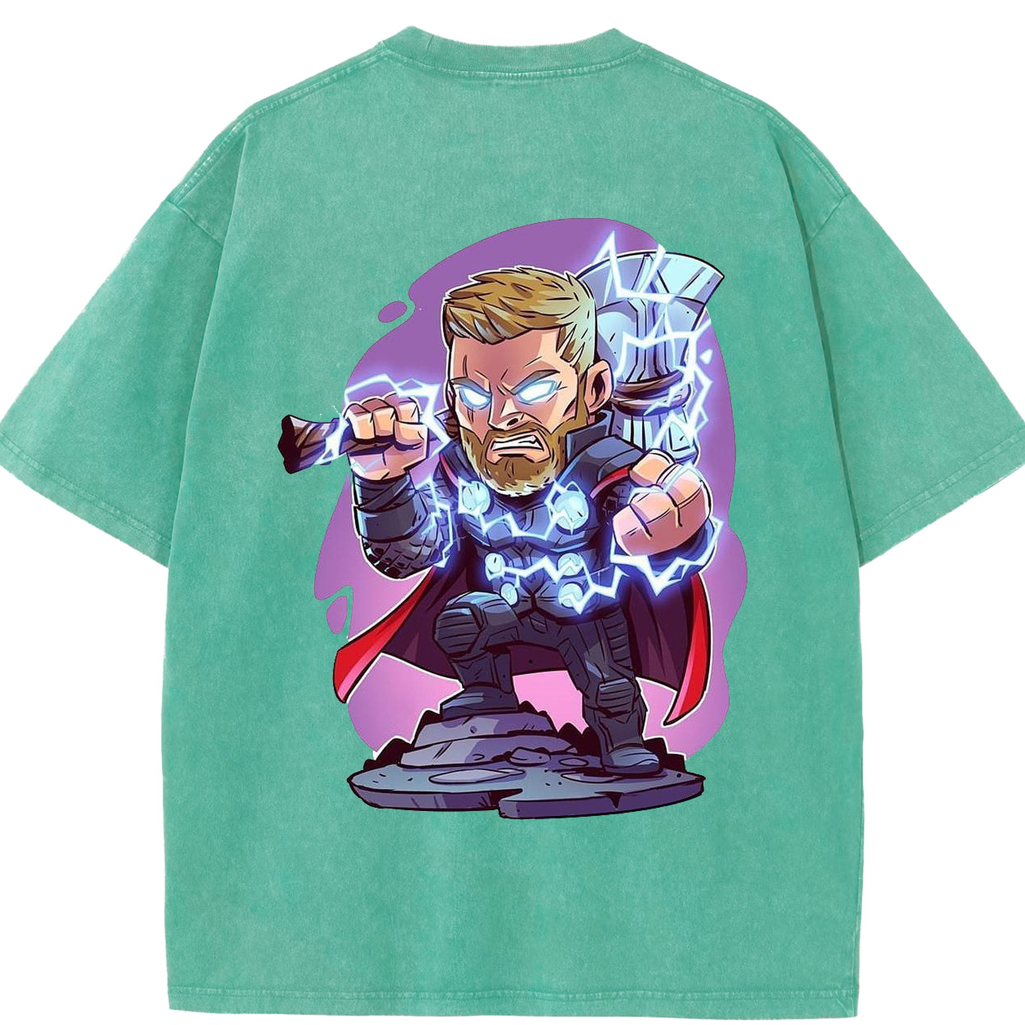 （画像用） アベンジャーズ The Avengers 綿100% ヴィンテージ風 半袖Tシャツ（背面プリント）
